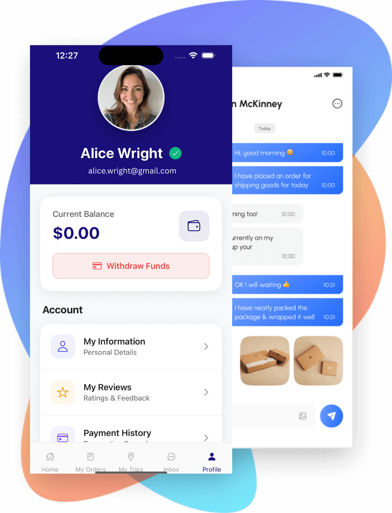 sendpal features Package/parcel delivery